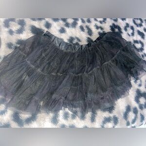 Abbey Dawn by Avril Lavigne Black Tulle mini Skirt Rainbow Sparkle